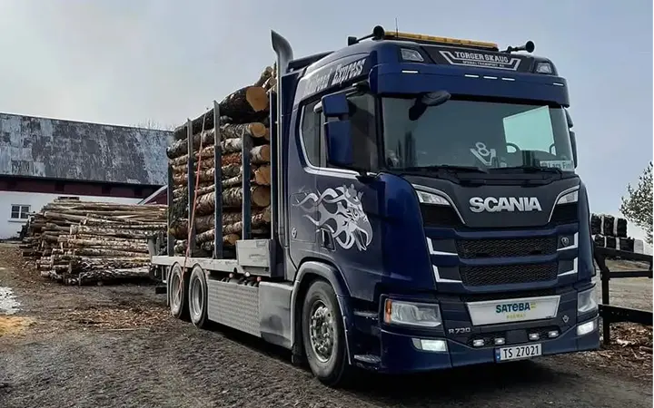 Transport av bulkgods som flis, bark og pellets